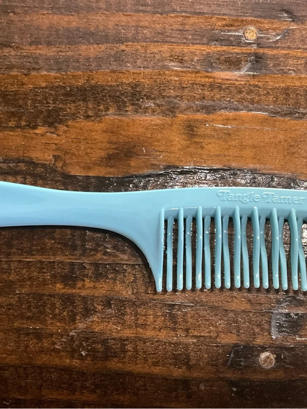 Vintage Light Blue Plastic Comb Tangle Tamer MCM